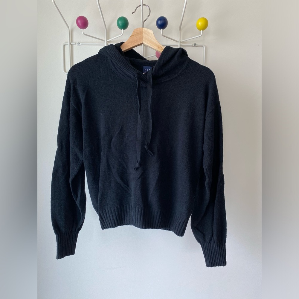 Gap Black Cashmere YZY Hooded Sweater